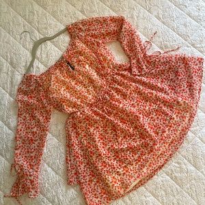 super cute floral print summer dress size medium new with tags